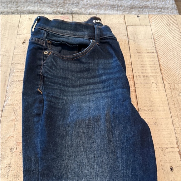 Express Bell Flare High Rise Denim Jeans Sz 10 R BOHO Retro Y2K Style - Picture 6 of 13